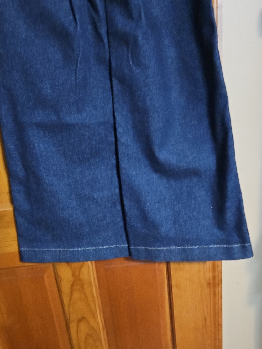 Spanx Wide-Leg High-Rise Denim Jeans - Dark Indigo-NWOT - Picture 8 of 12